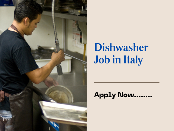 Dishwasher Job in Italy